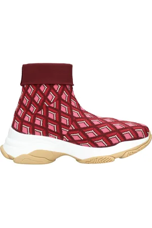 Maliparmi Femme, Chaussures, Rouge, Taille: 40 EU Baskets Élastiques Vegan Base