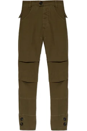 Dsquared2 Femme, Pantalons, Vert, Taille: 34 FR Pantalon fuselé