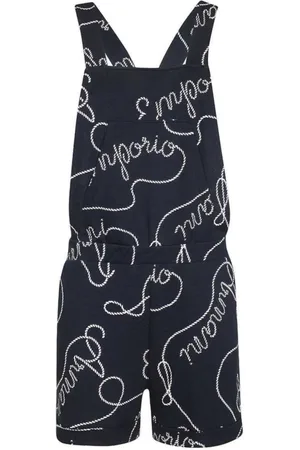Emporio Armani Femme, Combinaisons et Ensembles, Bleu, Taille: 42 FR Combinaison Bleue à Logo