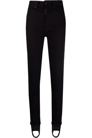 Dsquared2 Femme, Jeans, Noir, Taille: 40 FR Jean Droit en Denim