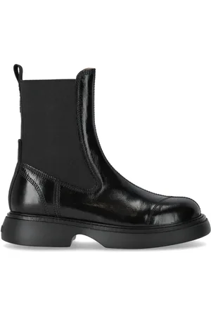 Ganni Femme, Chaussures, Noir, Taille: 40 EU Bottine Chelsea en Naplack Noir