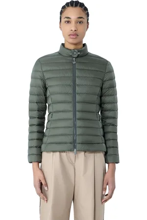 Moncler Femme, Vestes, Vert, Taille: 40 FR Doudoune Courte Légère Construction Matelassée