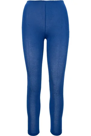 Elisabetta Franchi Femme, Pantalons, Bleu, Taille: 40 FR Leggings Faciles à Enfiler