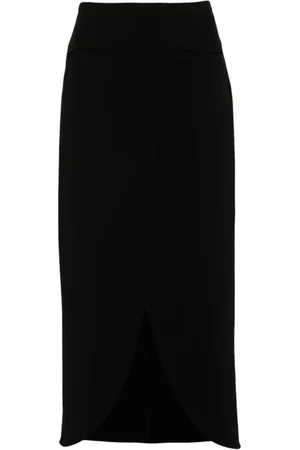 Courrèges Femme, Jupes, Noir, Taille: 36 FR Ellipse Tailored Long Skirt