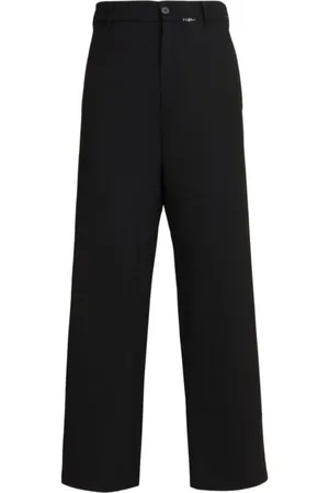 Marni Homme, Pantalons, Noir, Taille: M Pantalon Large en Laine