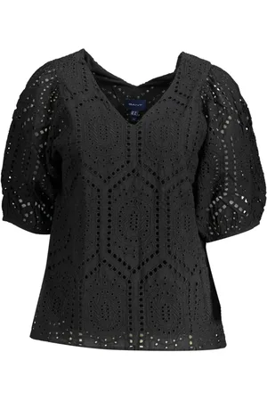 Moschino Femme, Blouses et Chemises, Noir, Taille: 38 FR Robe Chic Sans Manches à Volant Latéral