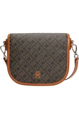 Tommy Hilfiger Femme, Sacs, Noir, Taille: ONE Size Sac Bandoulière Monogramme Compact