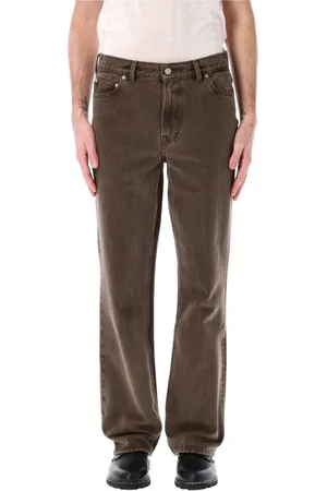 OUR LEGACY Homme, Jeans, Brun, Taille: W32 Jean Taille Haute Jambe Droite