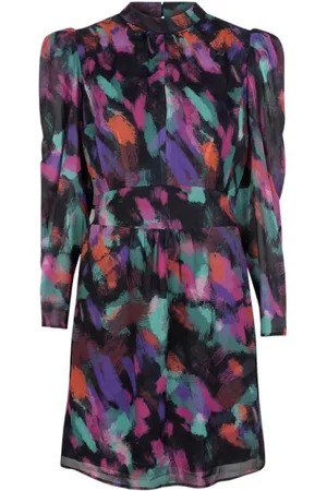 Dante 6 Femme, Robes, Multicolore, Taille: 42 FR Robe Cocktail Imprimée Edly