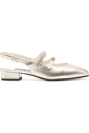 Carel Femme, Chaussures, Jaune, Taille: 40 EU Ballerines en Cuir Laminé