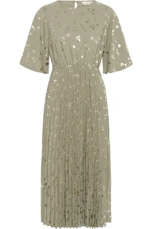Part Two Femme, Robes, Multicolore, Taille: 36 FR Robe à imprimé métallique et détails métalliques