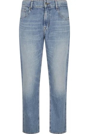 7 for all Mankind Homme, Jeans, Bleu, Taille: W36 Jean en Lin à Jambe Fuselée pour Homme