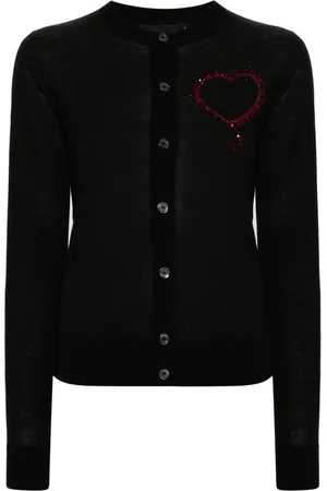 Dsquared2 Femme, Pulls, Noir, Taille: 40 FR Cardigan Pull