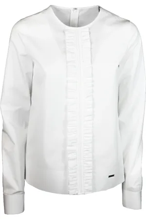 Dsquared2 Femme, Blouses et Chemises, Blanc, Taille: 38 FR 100c Camicia Blouse
