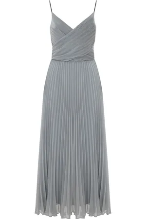 Kocca Femme, Robes, Vert, Taille: 44 FR Robe de Soirée en Soie avec Décolleté Plongeant