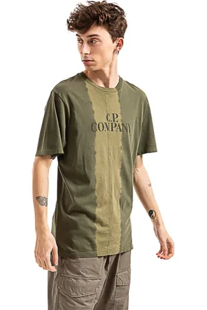 C.P. Company Homme, Tops, Vert, Taille: M T-shirt à Manches Courtes