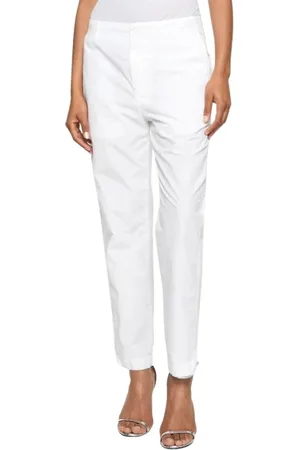 Dondup Femme, Pantalons, Blanc, Taille: W27 Pantalon Droit