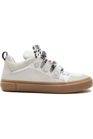 MARCELO BURLON Homme, Chaussures, Blanc, Taille: 42 EU Baskets Blanches Plates