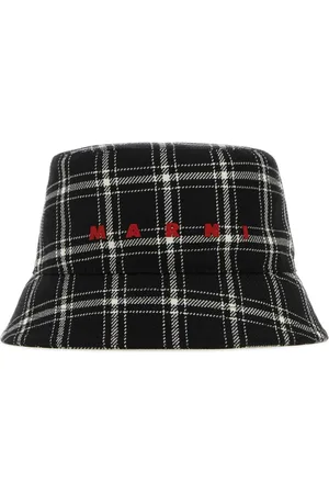Marni Homme, Accessoires, Noir, Taille: M Bob en laine brodée