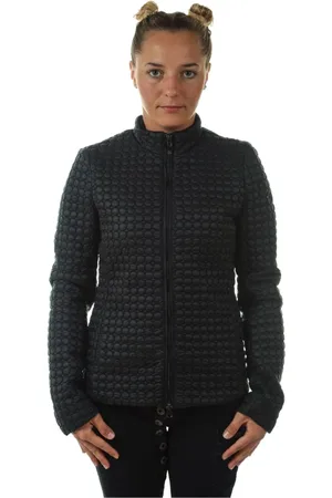 Emporio Armani Femme, Vestes, Noir, Taille: 34 FR Veste en Denim Élégante