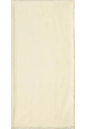 Elisabetta Franchi Femme, Accessoires, , Taille: ONE Size Écharpe Pashmina Jaune à Franges