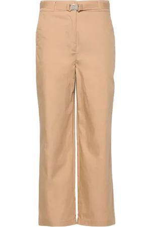 Liu Jo Femme, Pantalons, , Taille: 36 FR Pantalon Droit en Coton avec Ceinture