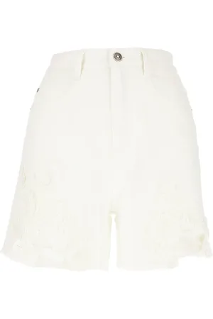 ERMANNO SCERVINO Femme, Shorts, Blanc, Taille: 40 FR Short en jean décontracté