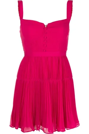 Self-Portrait Femme, Robes, Rouge, Taille: 36 FR Mini-robe rouge en mousseline