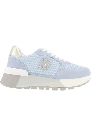 Liu Jo Femme, Chaussures, Bleu, Taille: 40 EU Baskets plateforme en daim et maille