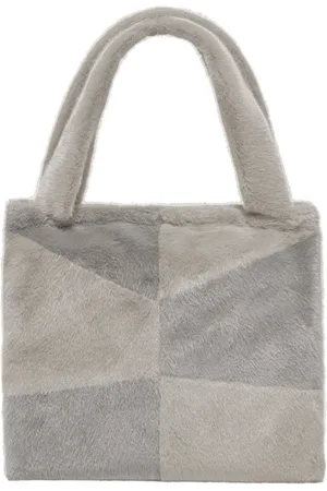 Bomboogie Femme, Sacs, Gris, Taille: ONE Size Eco-fur Tote Bag