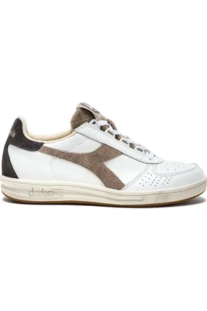 Diadora Femme, Chaussures, Blanc, Taille: 44 EU Baskets Blanches Sport Elite Torino Italy