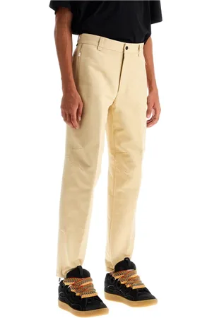 Lanvin Homme, Pantalons, , Taille: M Pantalon Gabardine Biker Zippé