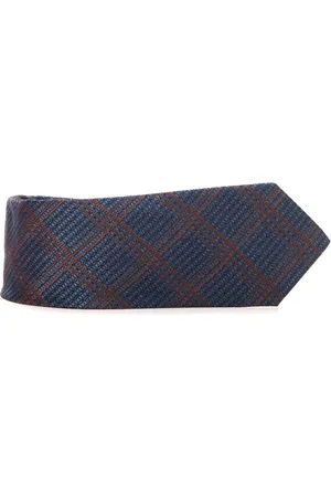 CANALI Homme, Accessoires, Bleu, Taille: ONE Size Cravate en soie Fantaisie Géométrique