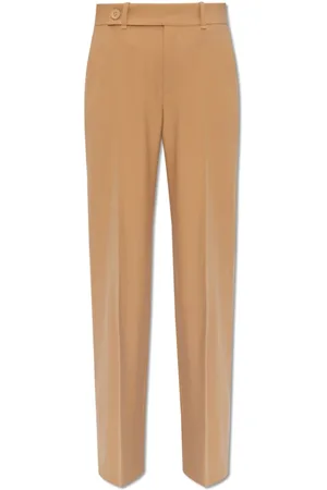 Chloé Femme, Pantalons, Brun, Taille: 40 FR Pantalon à Pinces