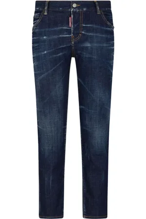 Dsquared2 Femme, Jeans, Bleu, Taille: 34 FR Pantalon en Denim Coupe Slim