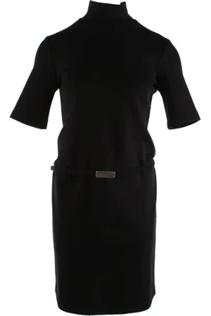 Sportmax Femme, Robes, Noir, Taille: 38 FR Robe en mélange de laine