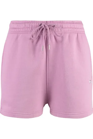 Maison Kitsuné Femme, Shorts, Rose, Taille: 42 FR Short Regular Jog avec Patch Bébé Renard