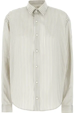 Ami Femme, Blouses et Chemises, Multicolore, Taille: 42 FR Chemise rayée Boxy