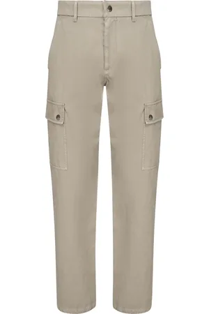 Burberry Homme, Pantalons, , Taille: S Pantalon en Coton avec Boutons-Pression