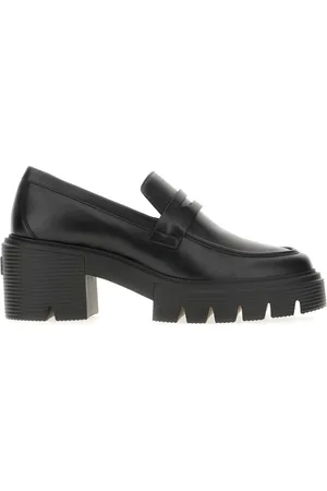 Stuart Weitzman Femme, Chaussures, Noir, Taille: 38 1/2 EU Soho Loafer