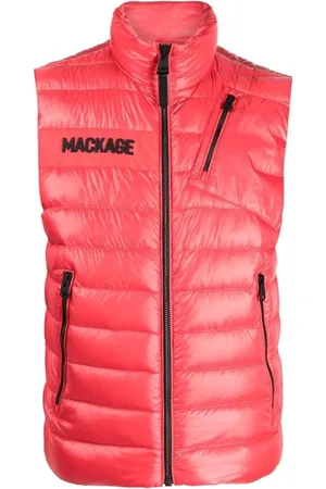 Mackage Homme, Vestes, Rouge, Taille: L Veste sans manches en duvet Hardy de