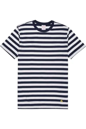 Brooks Brothers Homme, Tops, Bleu, Taille: L T-shirt Rayé en Coton Supima