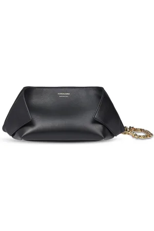 Salvatore Ferragamo Femme, Sacs, Noir, Taille: ONE Size Sac Pochette Noir
