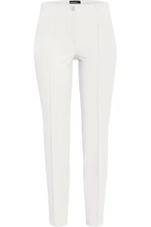 Cambio Femme, Pantalons, Blanc, Taille: 38 FR Pantalon slim