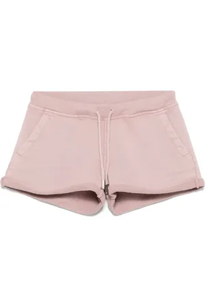 Dsquared2 Femme, Shorts, Rose, Taille: 36 FR Short Rose à Cordon de Serrage Élastique