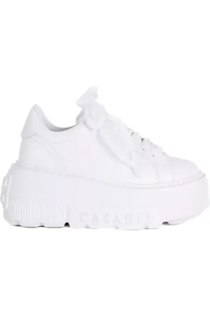 Casadei Femme, Chaussures, Blanc, Taille: 39 EU Baskets Plateforme Blanches