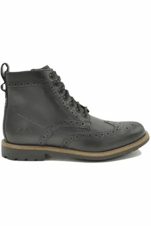 Clarks Homme, Chaussures, Noir, Taille: 43 EU Westcombe Limit Bottes à Lacets