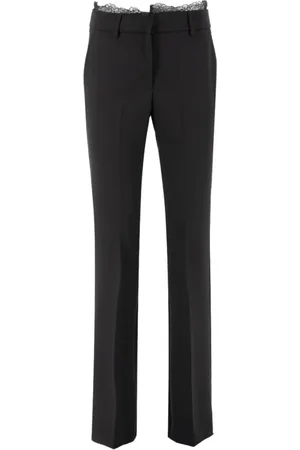 ERMANNO SCERVINO Femme, Pantalons, Noir, Taille: 40 FR Pantalon Tailleur Coupe Droite