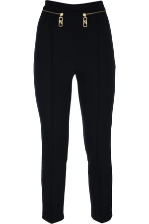 Elisabetta Franchi Femme, Pantalons, Noir, Taille: 38 FR Pantalons Élégants pour Femmes