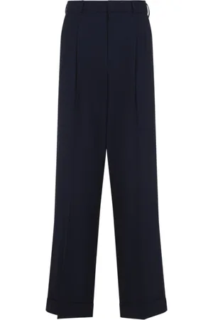 Casablanca Homme, Pantalons, Bleu, Taille: L Pantalon Plissé Marine